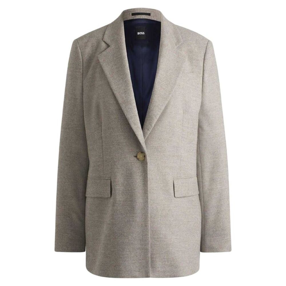 Boss Womens/Ladies Janka Flap Pocket Blazer / Gray